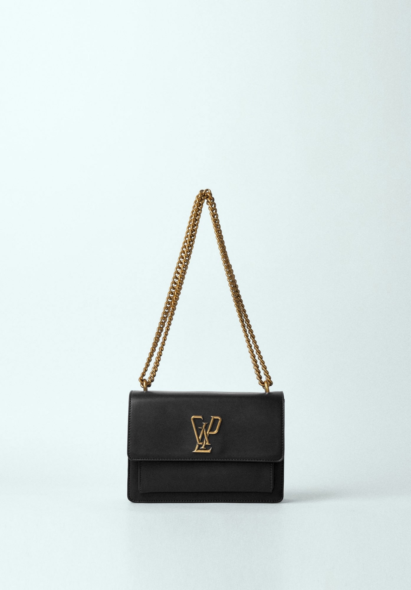 Gaelle maxi shoulder in ecopelle logata