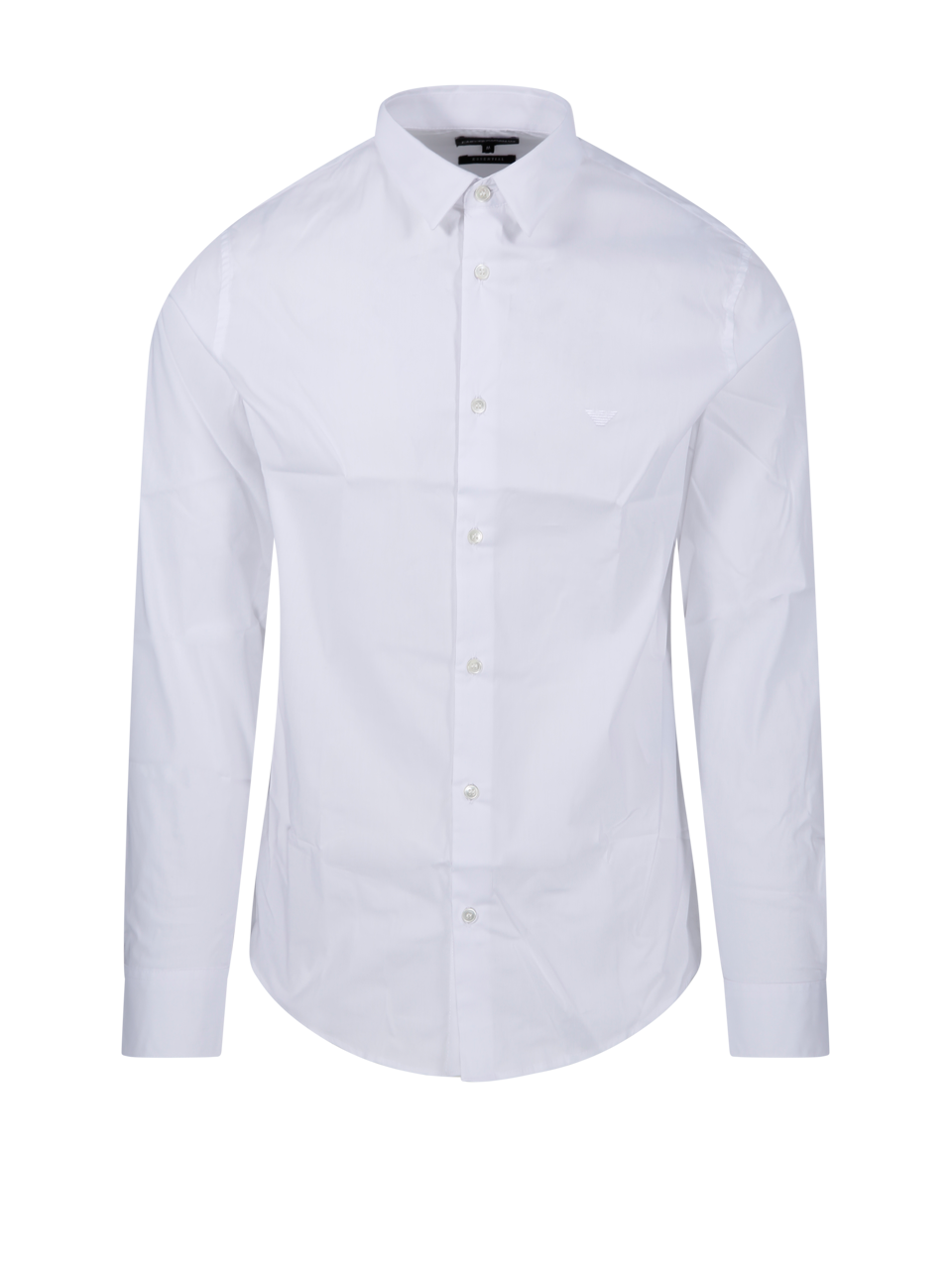 EMPORIO ARMANI UOMO CAMICIA BIANCA IN COTONE