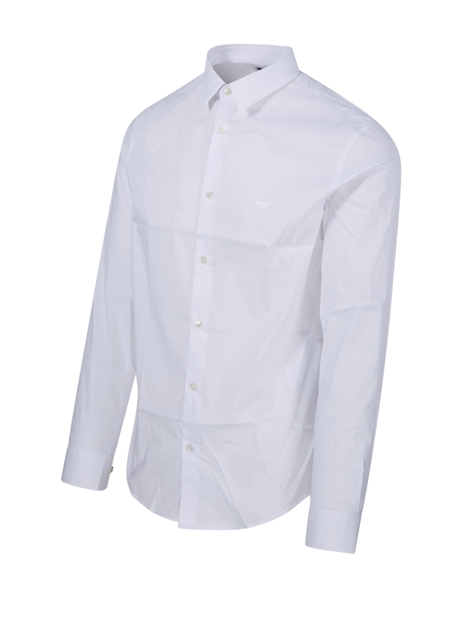 EMPORIO ARMANI UOMO CAMICIA BIANCA IN COTONE