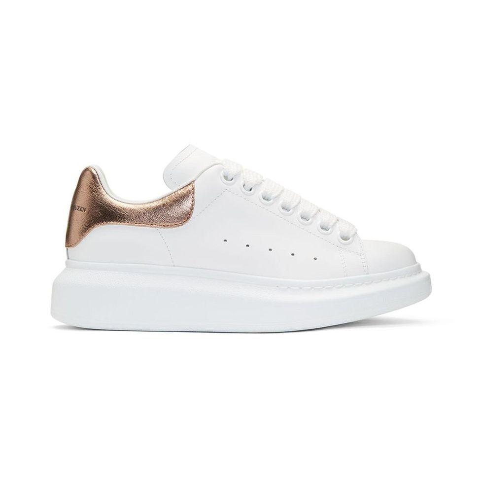 Alexander Mcqueen sneaker in oversize bronzo