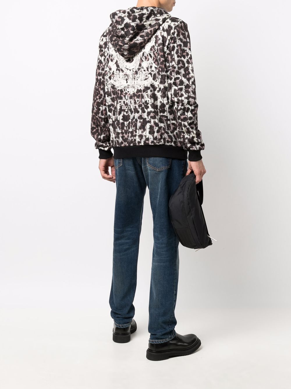 John Richmond felpa logata maculata