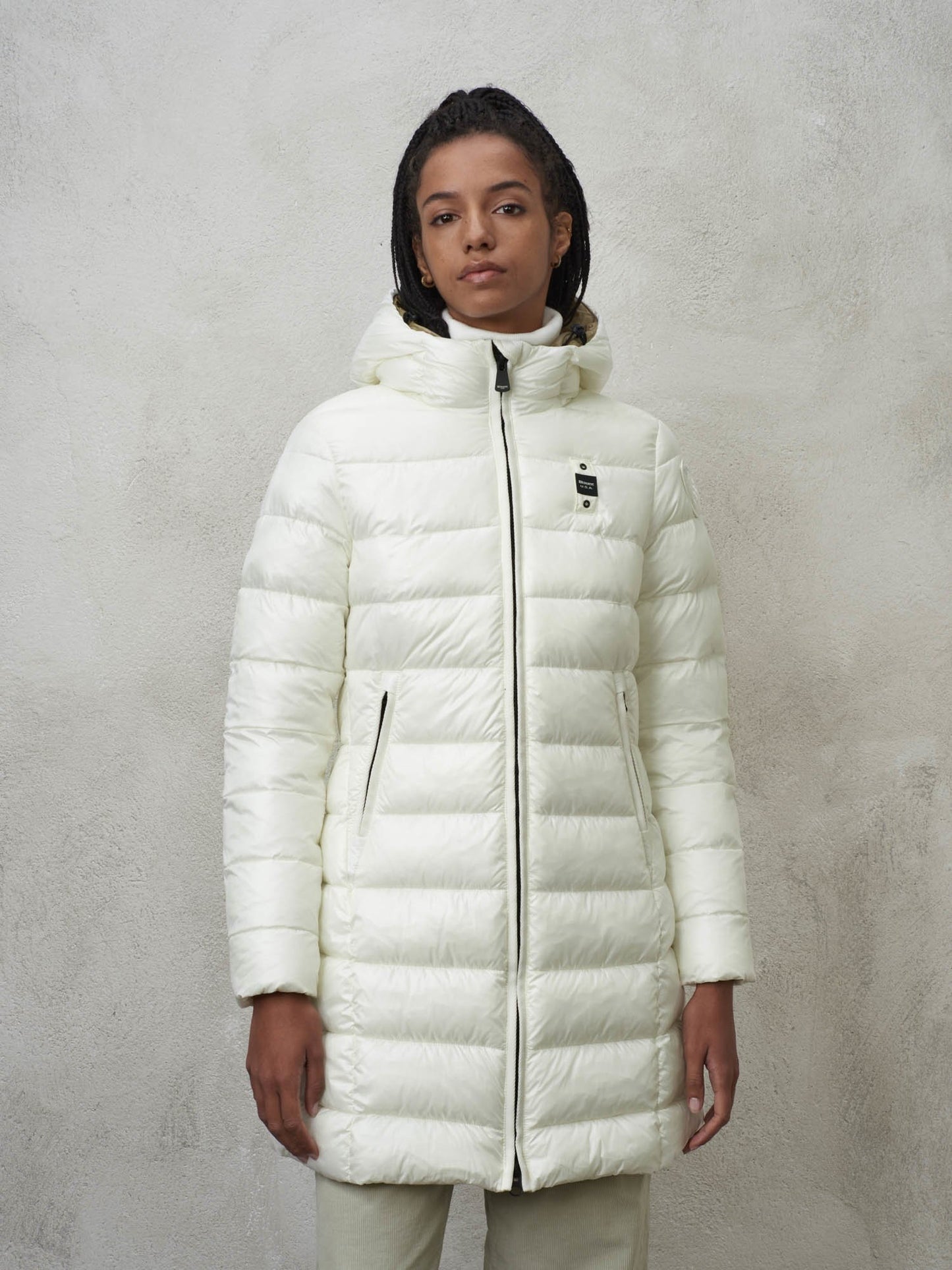 BLAUER DONNA BIANCO LUNGO SLIM FIT