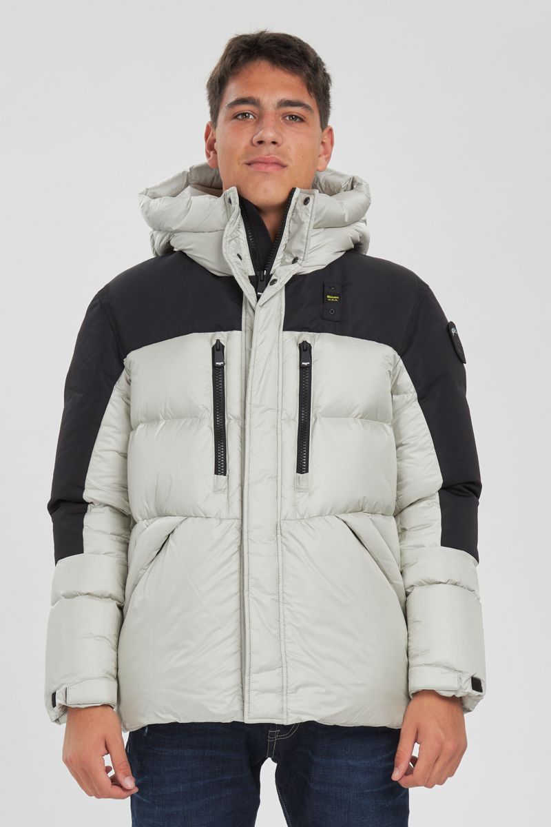 BLAUER PIUMINO UOMO BERTON BIANCO/NERO