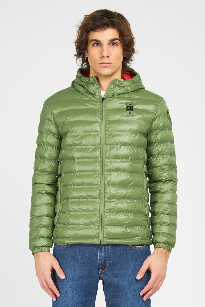 Piumino Leggero Uomo Verde Blauer Usa