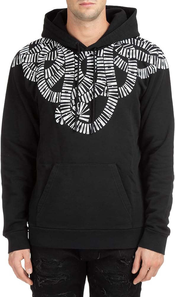 MARCELO BURLON SNAKE WINGS REGULAR HOODIE