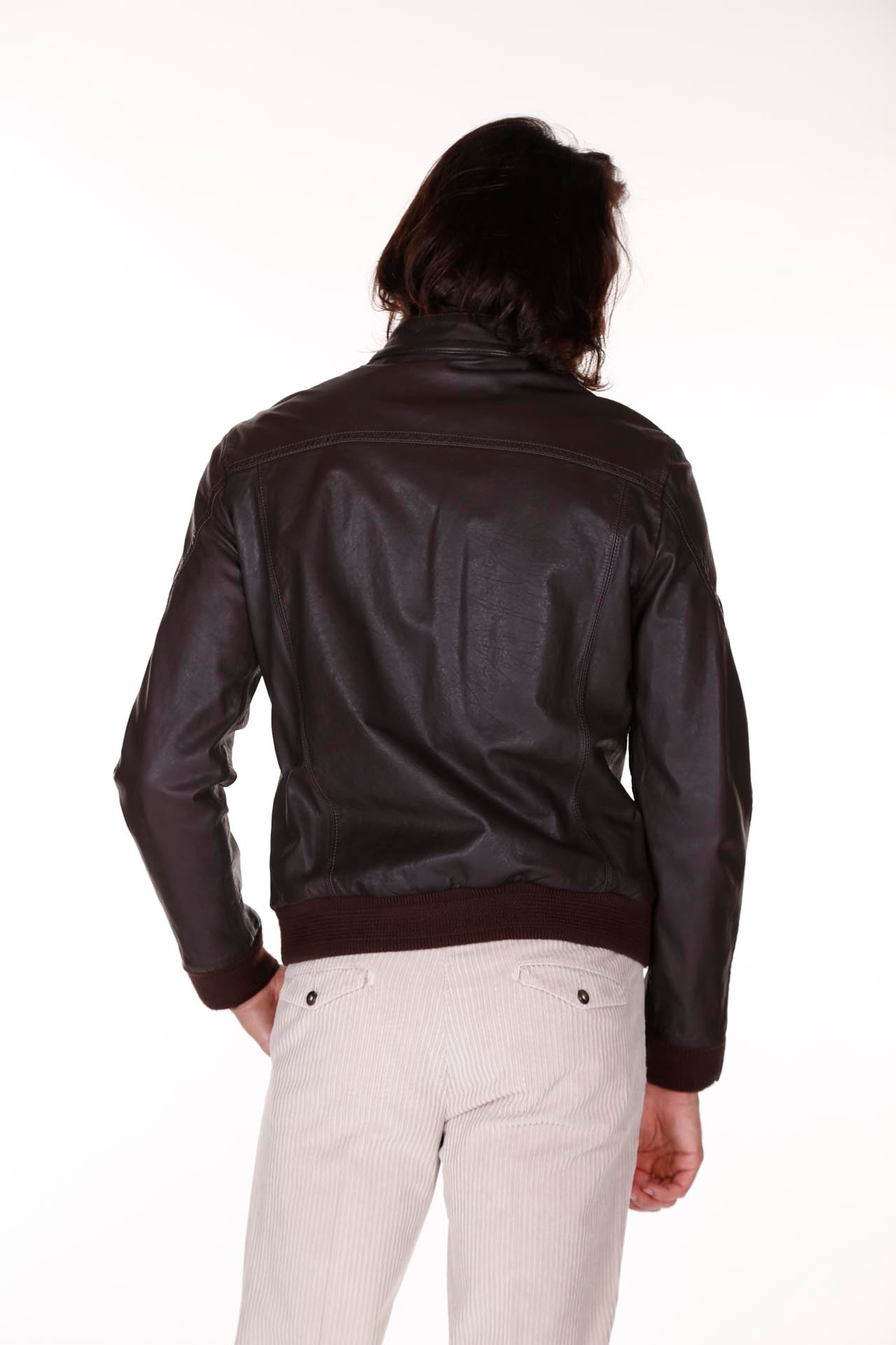 Jacob Cohen giacca uomo pelle