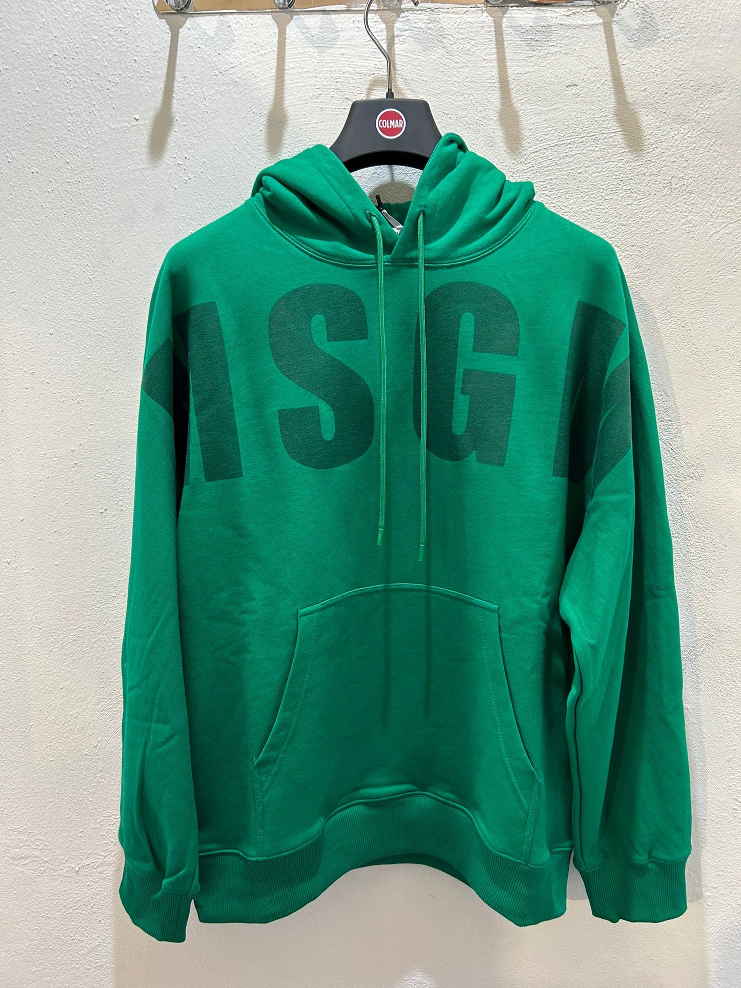 FELPA MSGM LOGATA VERDE