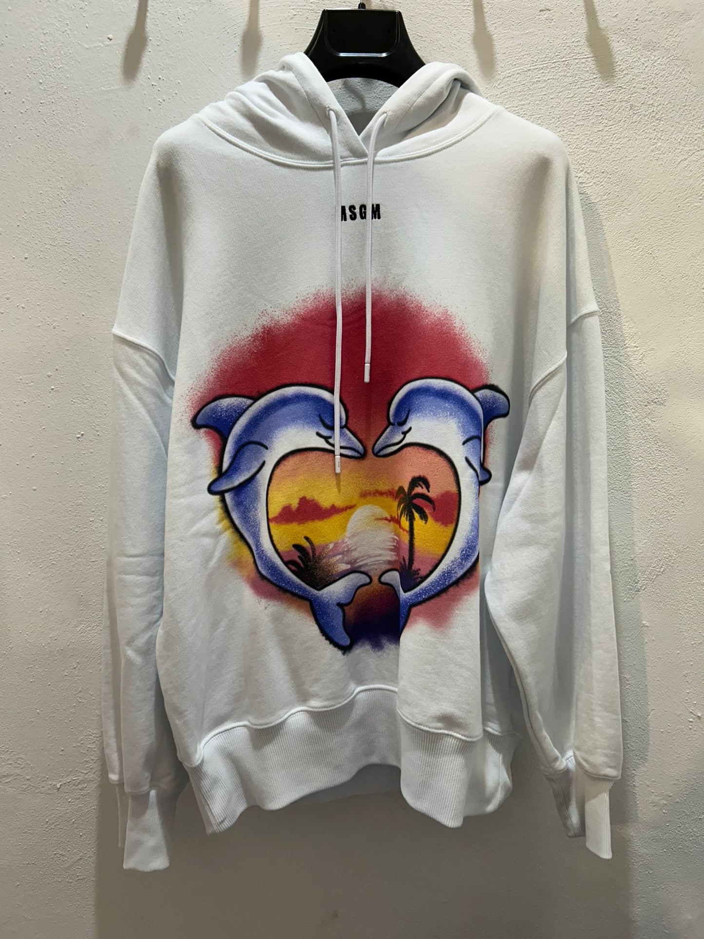 MSGM FELPA DOLPHIN LOVE