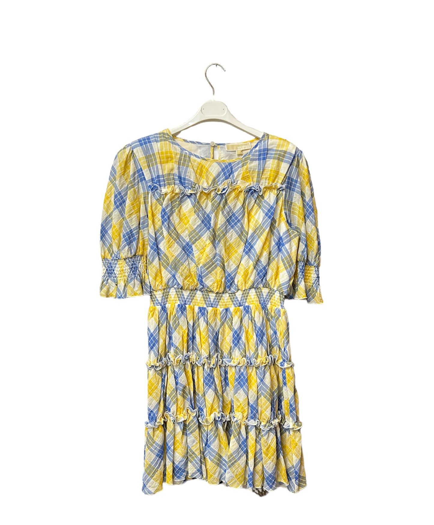 Michael kors abito scozzese yellow