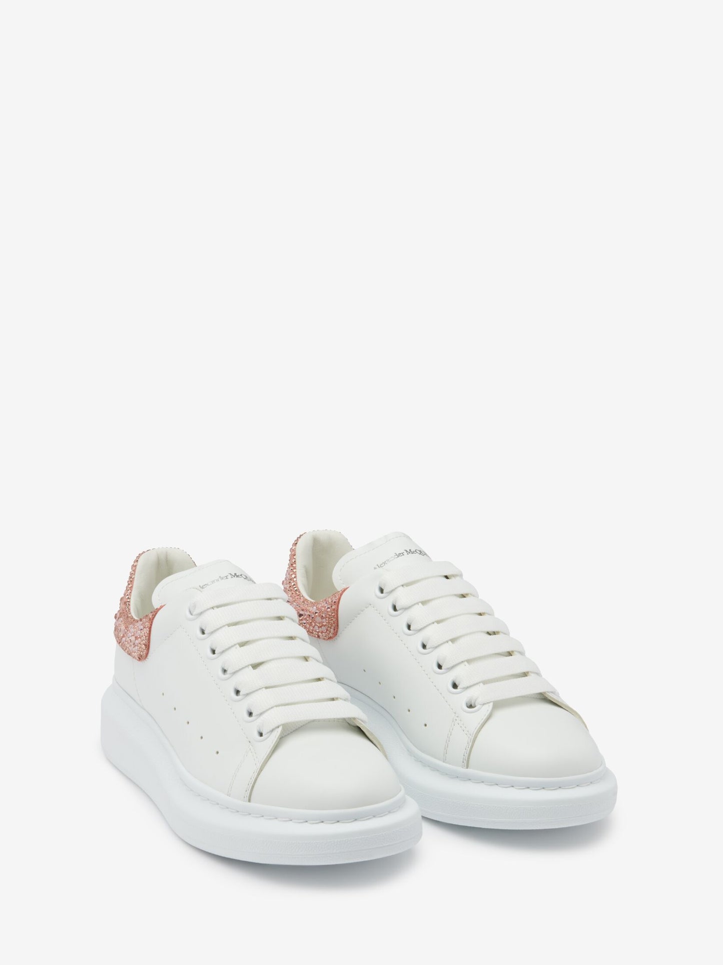 Alexander Mcqueen Sneaker Oversize da Donna in Bianco/argilla glitter