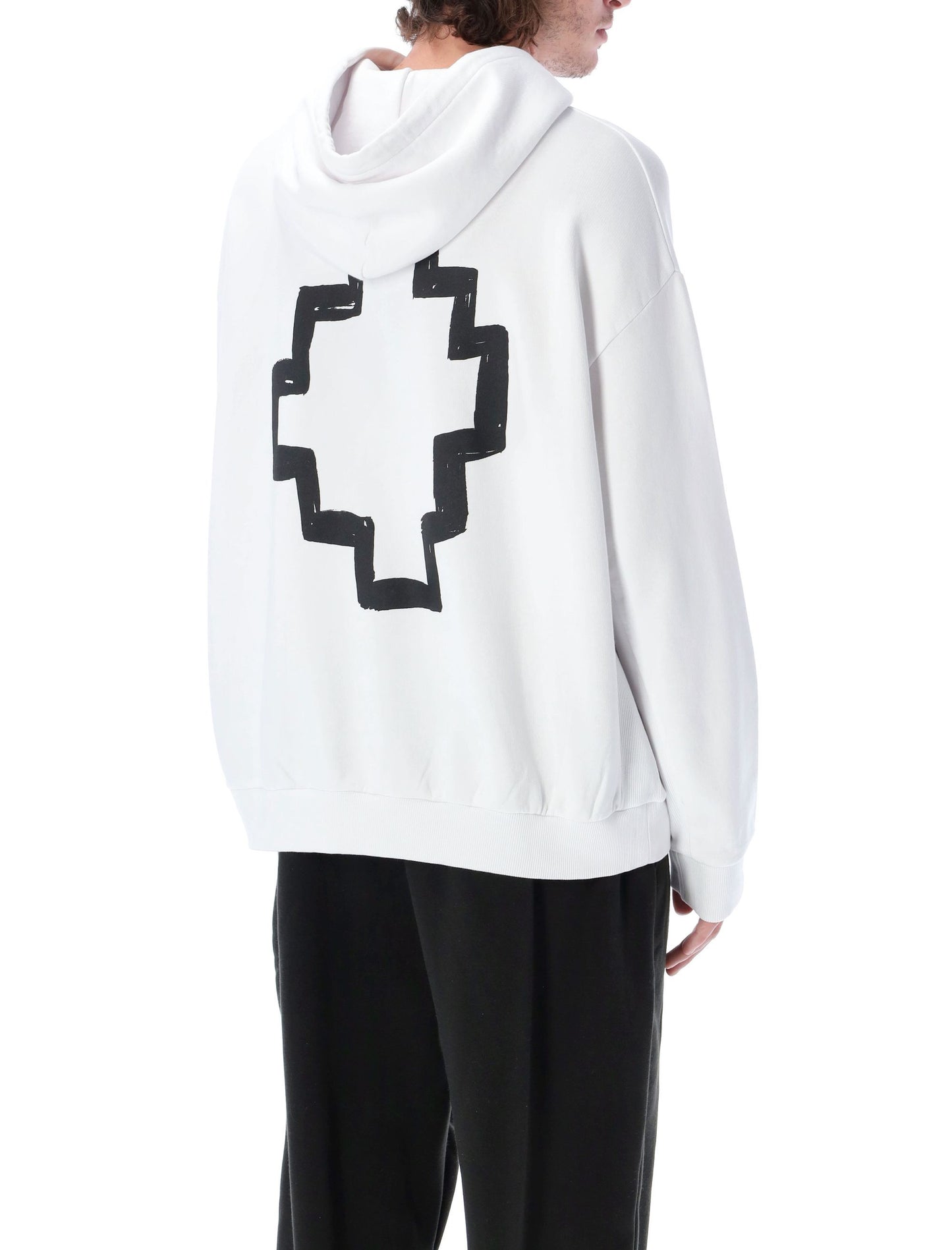 FELPA TEMPERA BIANCA & NERA DI MARCELO BURLON