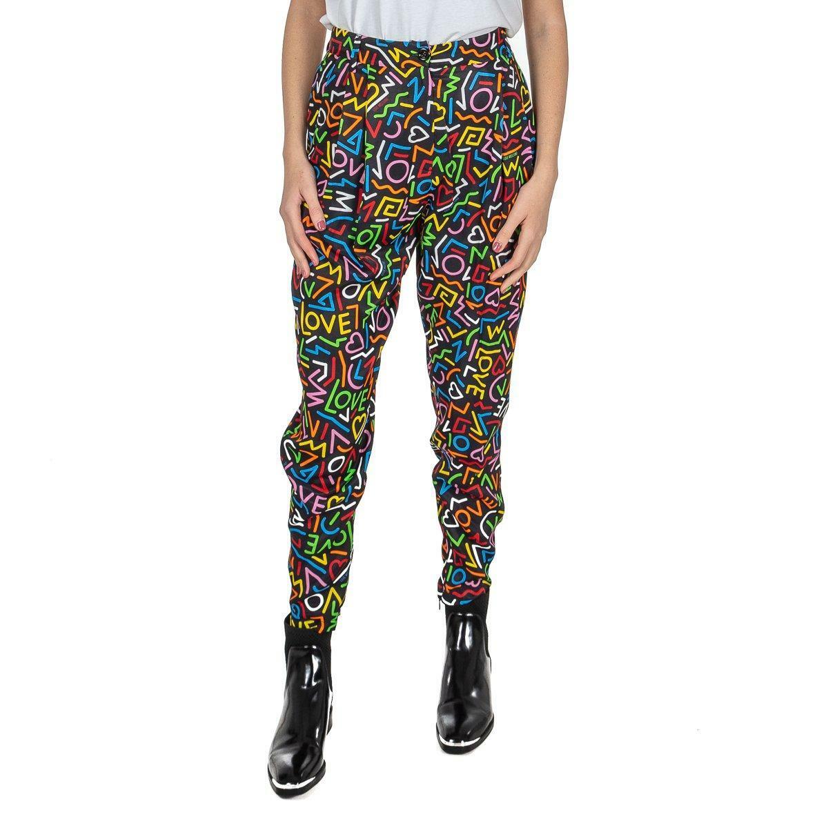 PANTALONE DONNA LOVE MOSCHINO FANTASIA DOPPIA