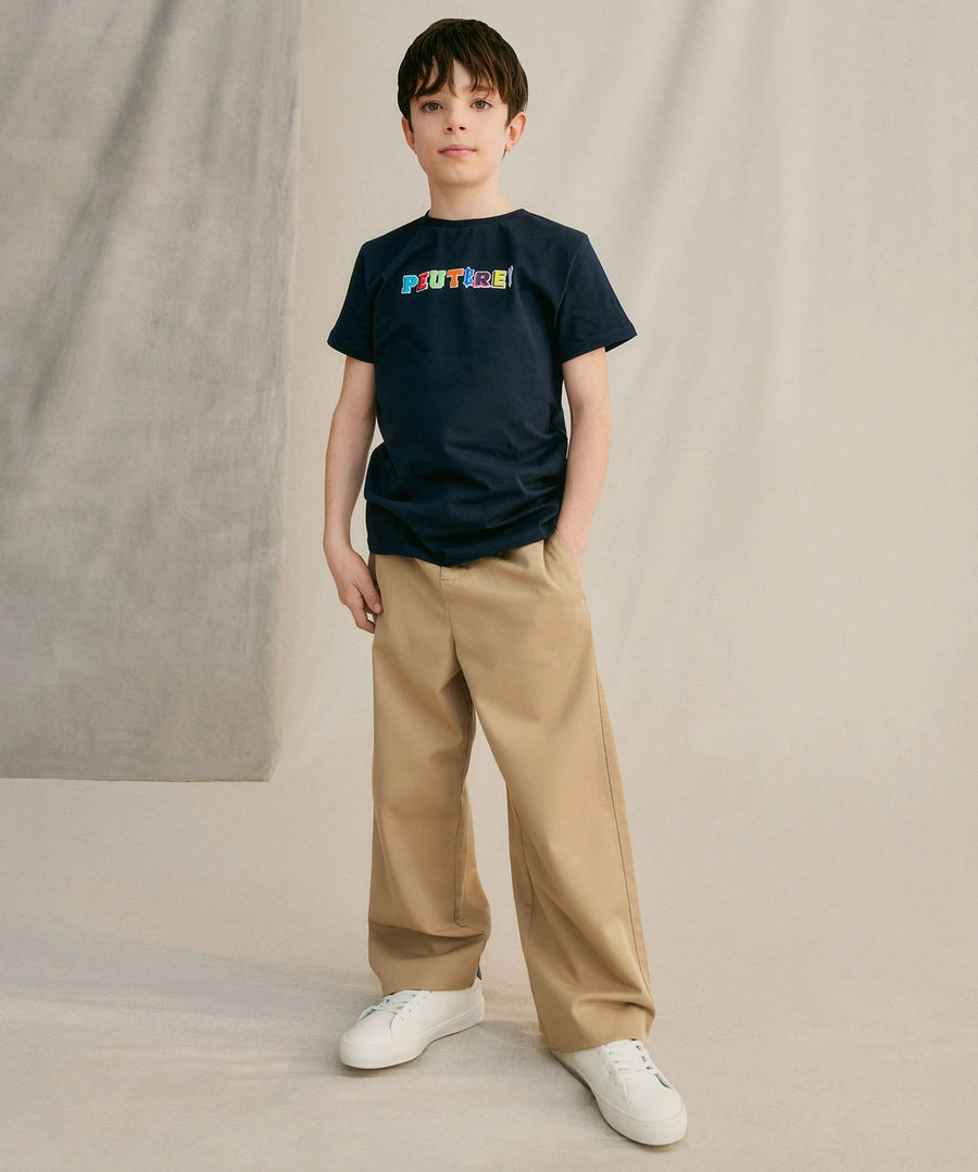 PEUTEREY MANDERLY KID T-SHIRT IN COTONE CON STAMPA