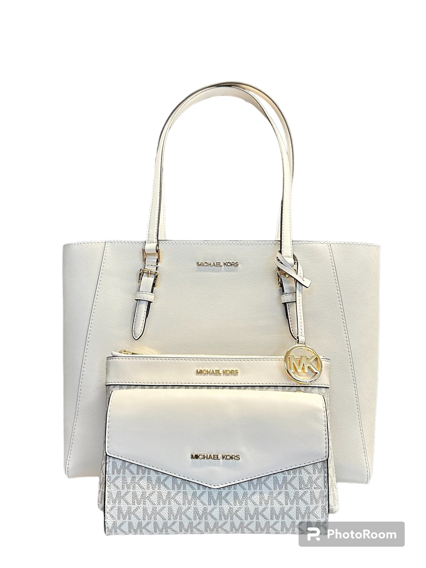 Michael kors borsa Charlotte con clucht e bustina