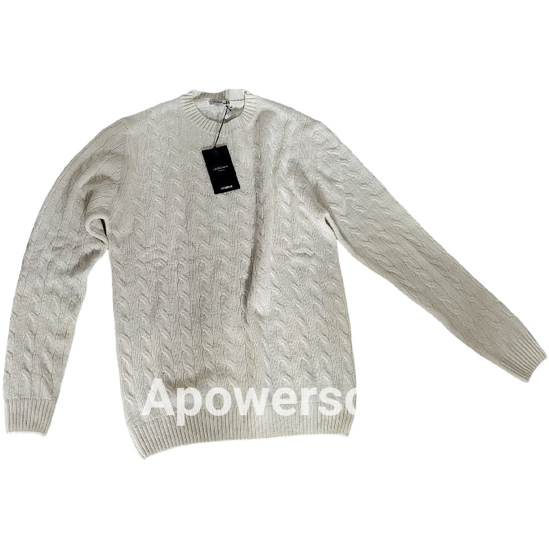 Maglione Jeckerson intrecciato bianco
