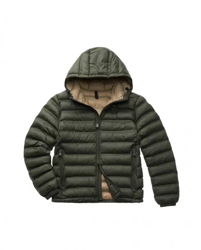 BLAUER Piumino uomo Eco verde imbottito
