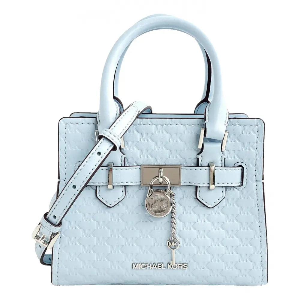 Michael Kors Borsa Hamilton in Pelle vegana vista blue