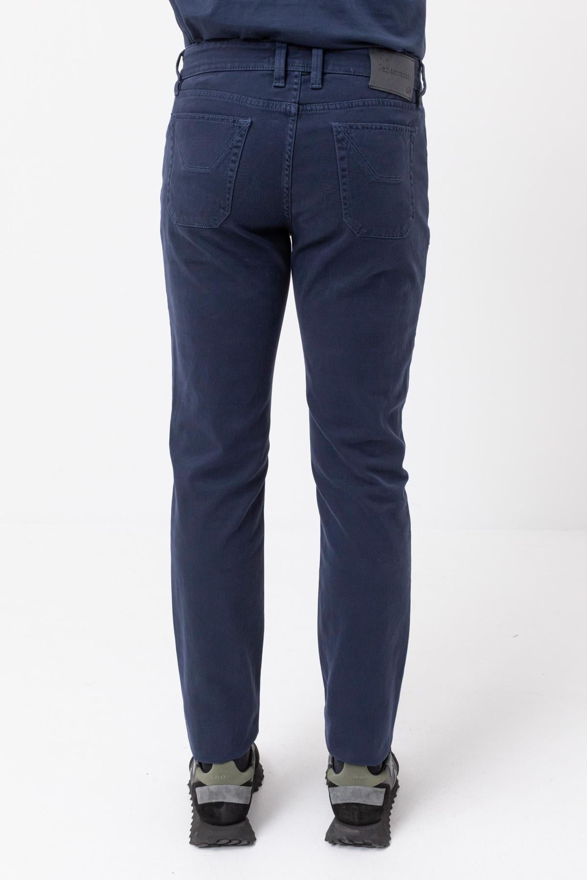 Jeckerson pantaloni uomo blu con toppe*