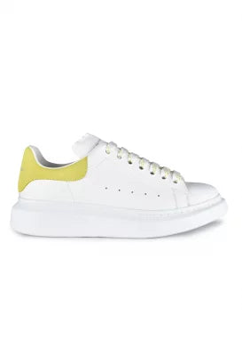 Mcqueen sneaker oversize coccodrillo giallo