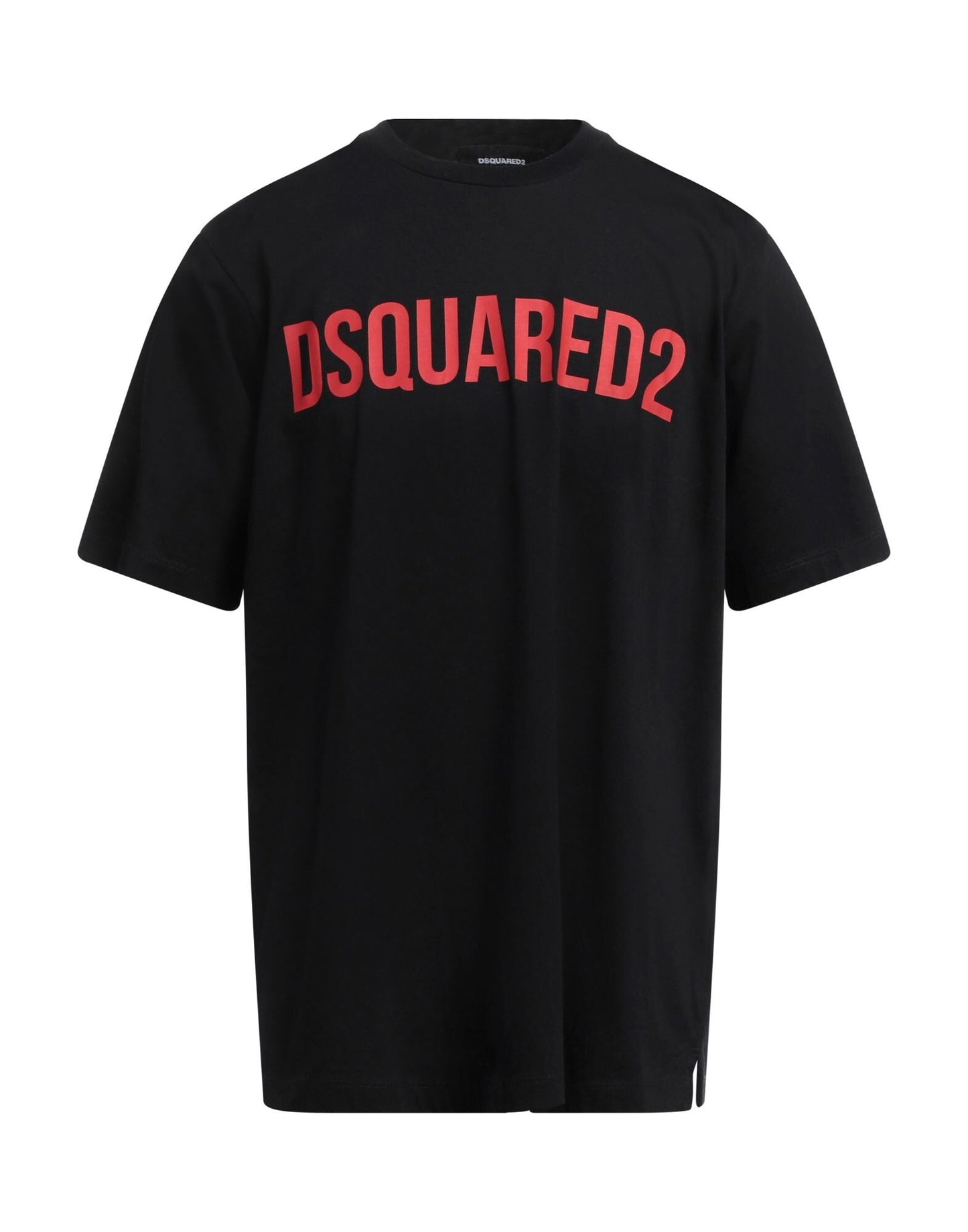 T-shirt dsquared nera logo rosso