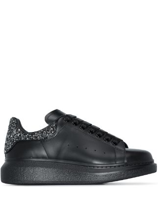 Alexander Mcqueen sneaker total back con glitter silver