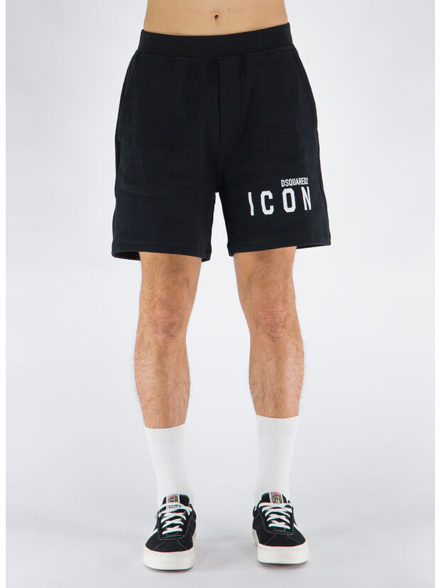 DSQUARED  BERMUDA ICON NERO