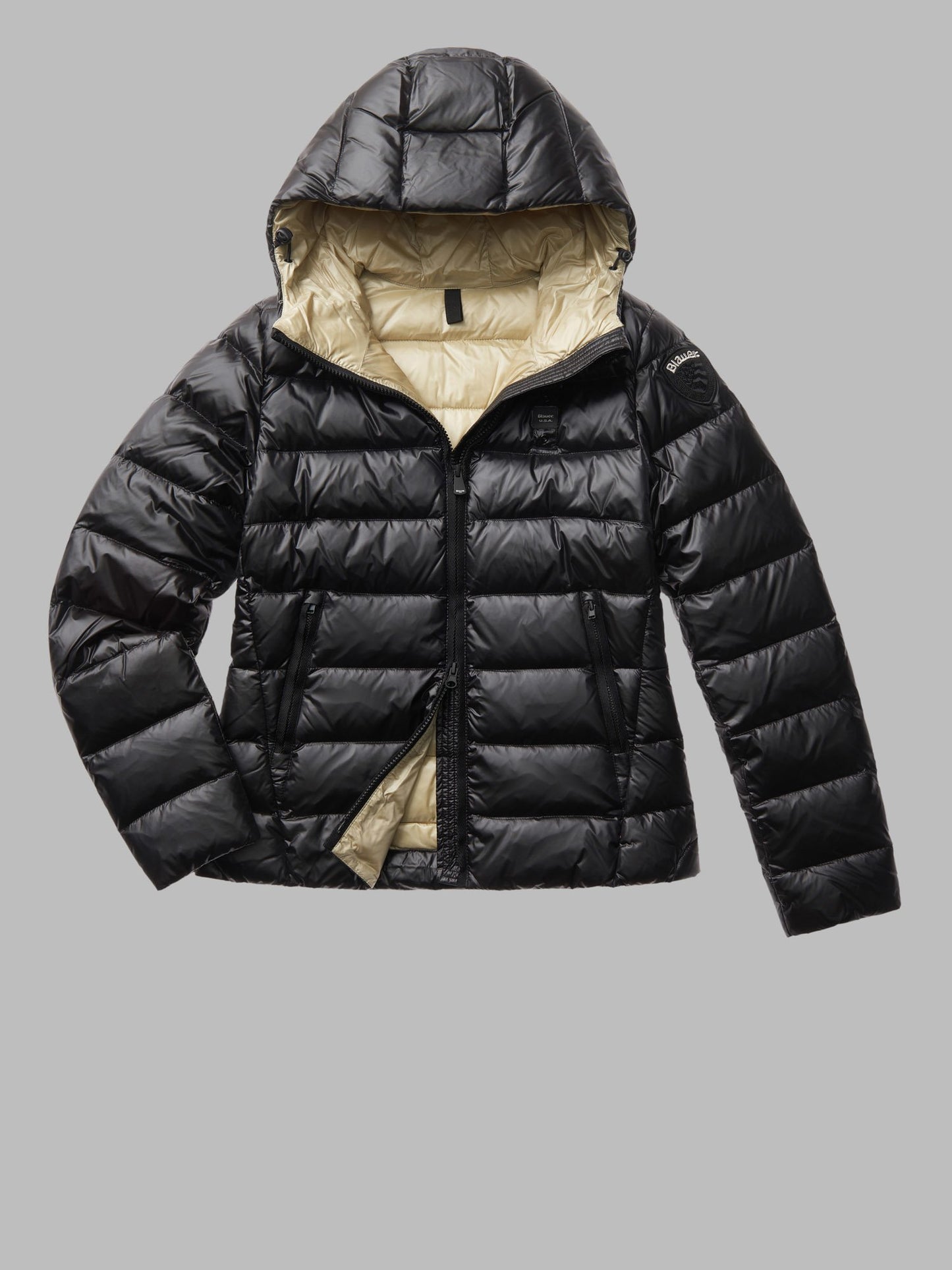 BLAUER DONNA PIUMINO SFIANCATO CON CAPPUCCIO CHARME