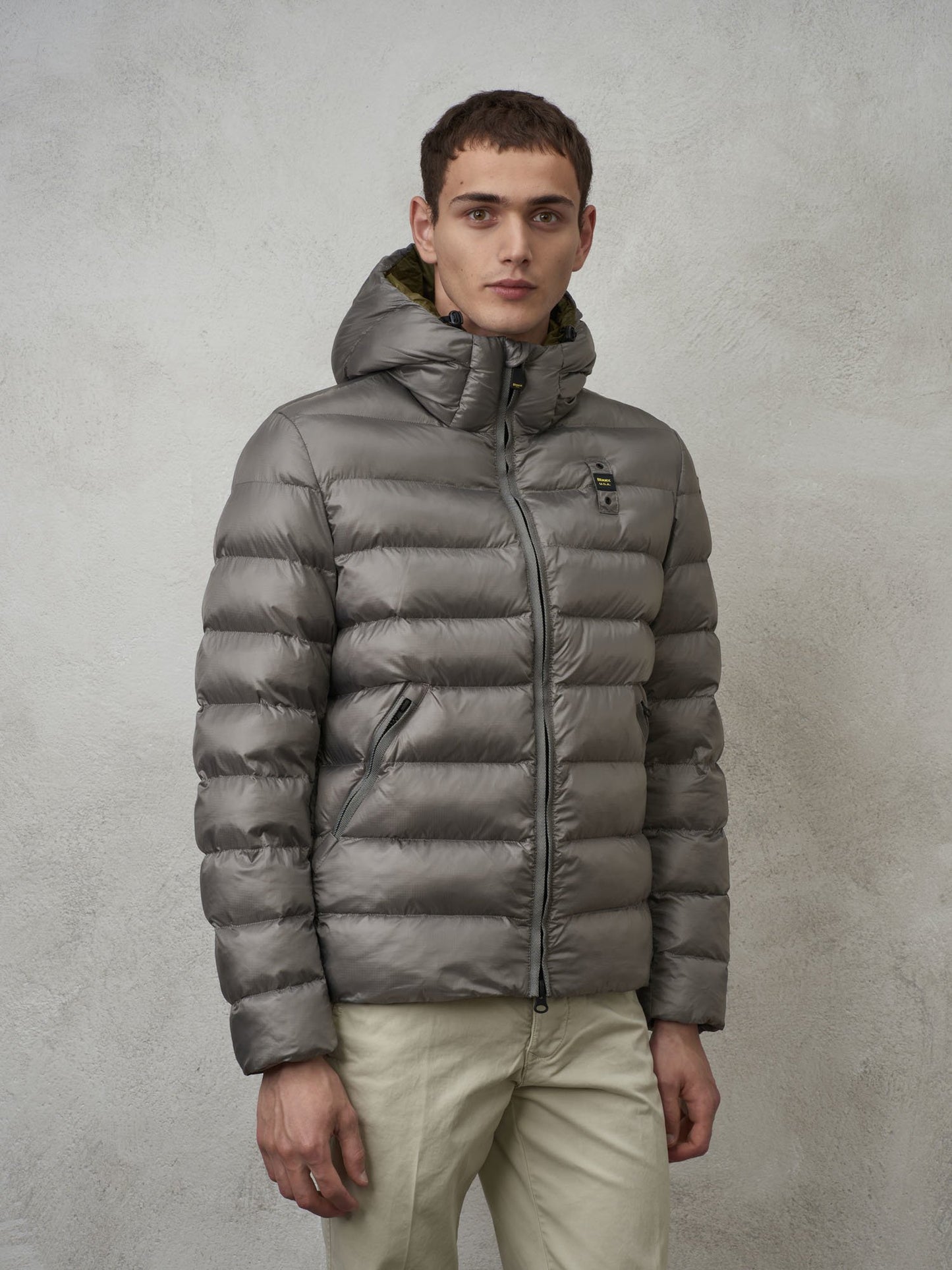 BLAUER UOMO REGULAR FIT GRIGIO