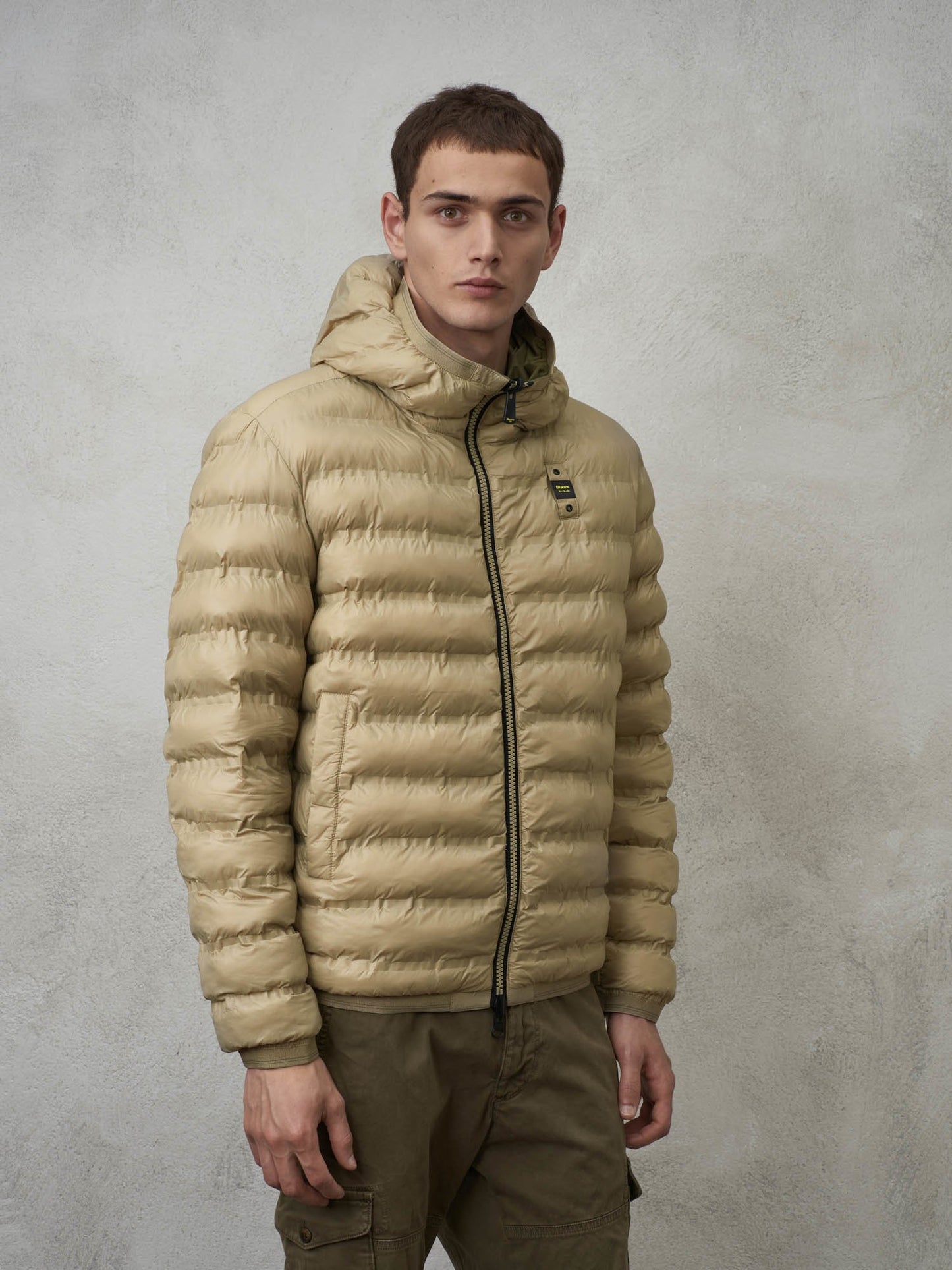 BLAUER UOMO REVERSIBILE VERDE TECNO