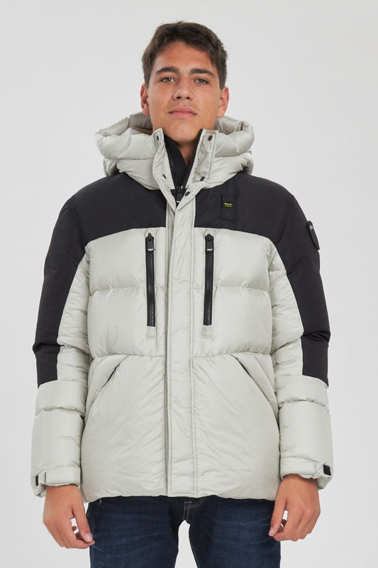 BLAUER PIUMINO UOMO BERTON BIANCO/NERO