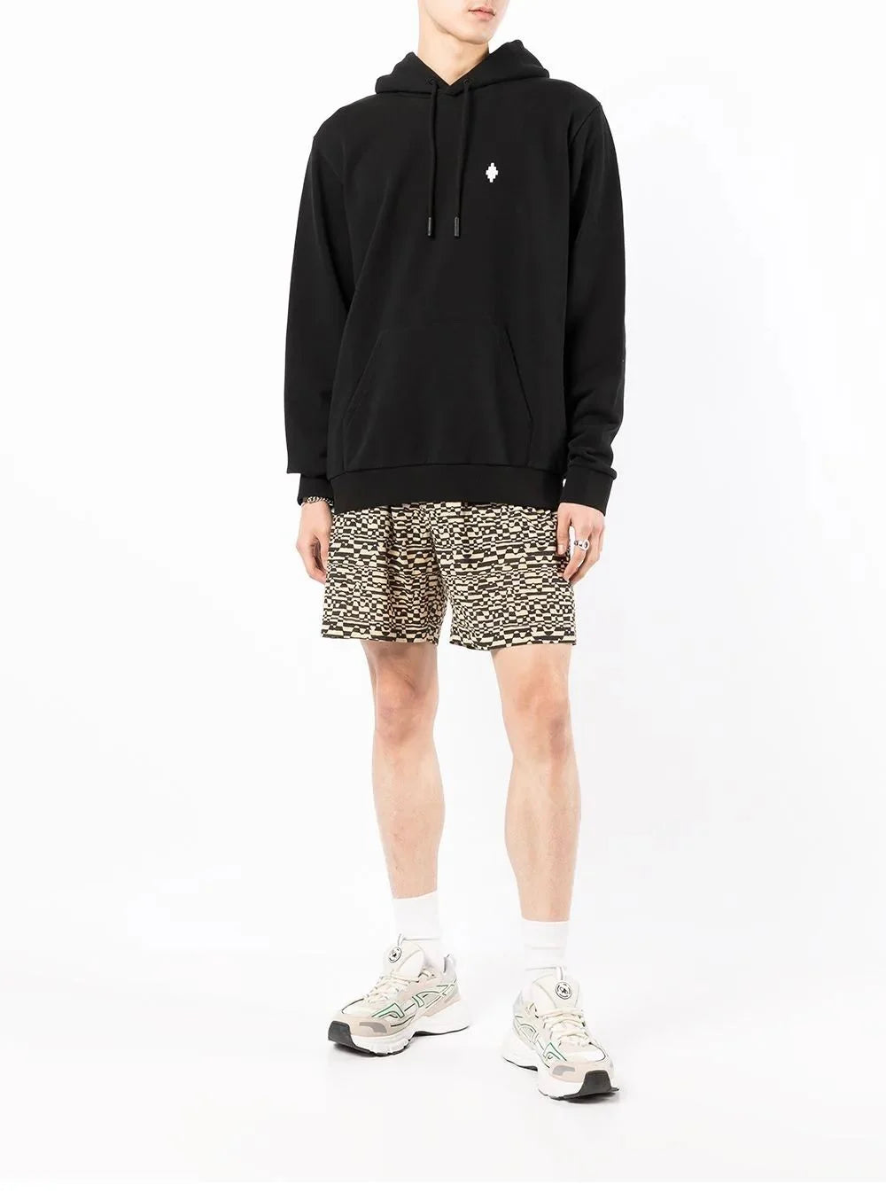 FELPA CON CAPPUCCIO MARCELO BURLON DA UOMO