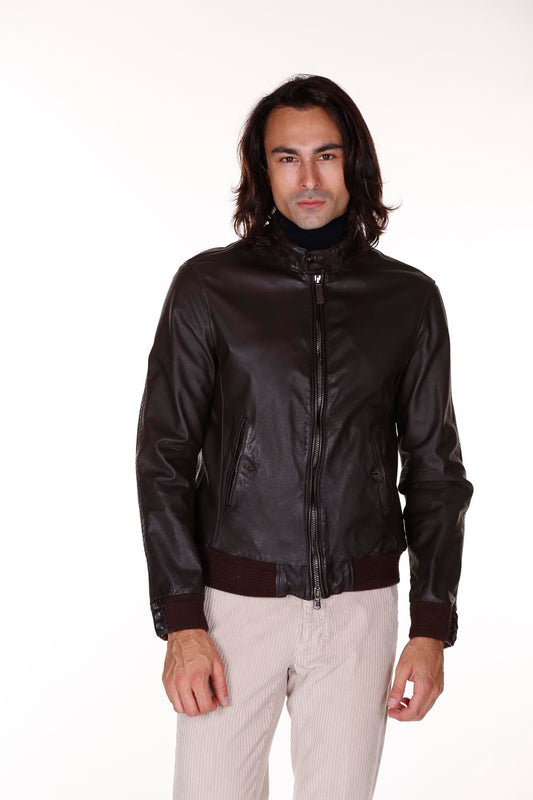 Jacob Cohen giacca uomo pelle