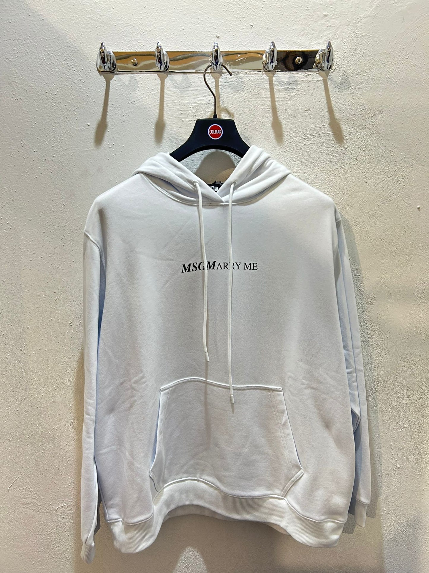 FELPA MSGM CON CAPPUCCIO " MARRY ME "