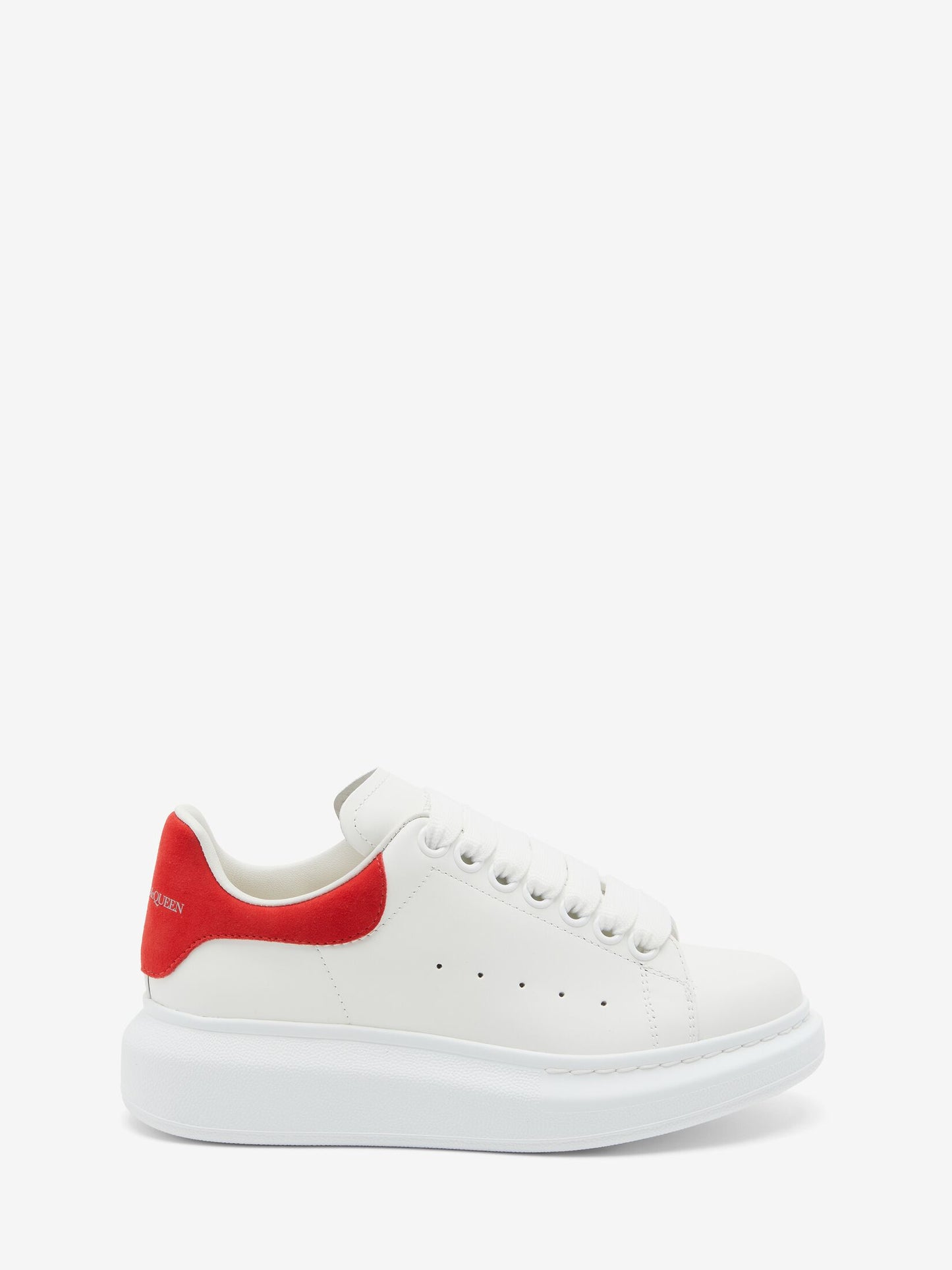 Alexander Mcqueen Sneaker Oversize da Donna in Bianco/rosso Lust