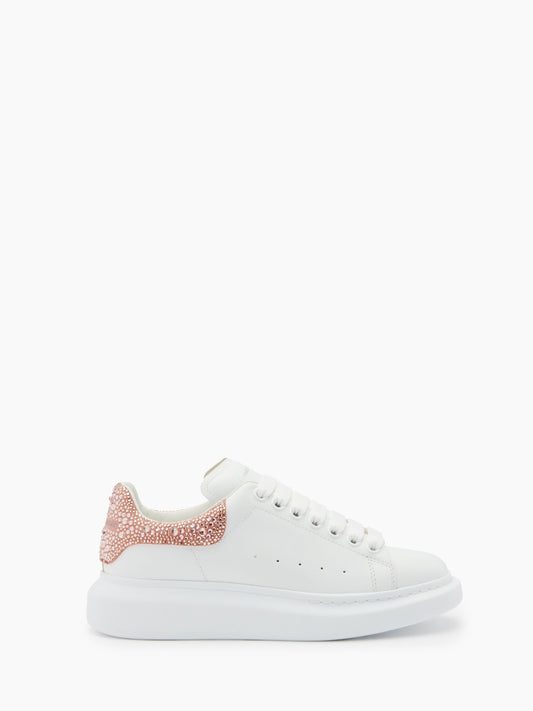 Alexander Mcqueen Sneaker Oversize da Donna in Bianco/argilla glitter
