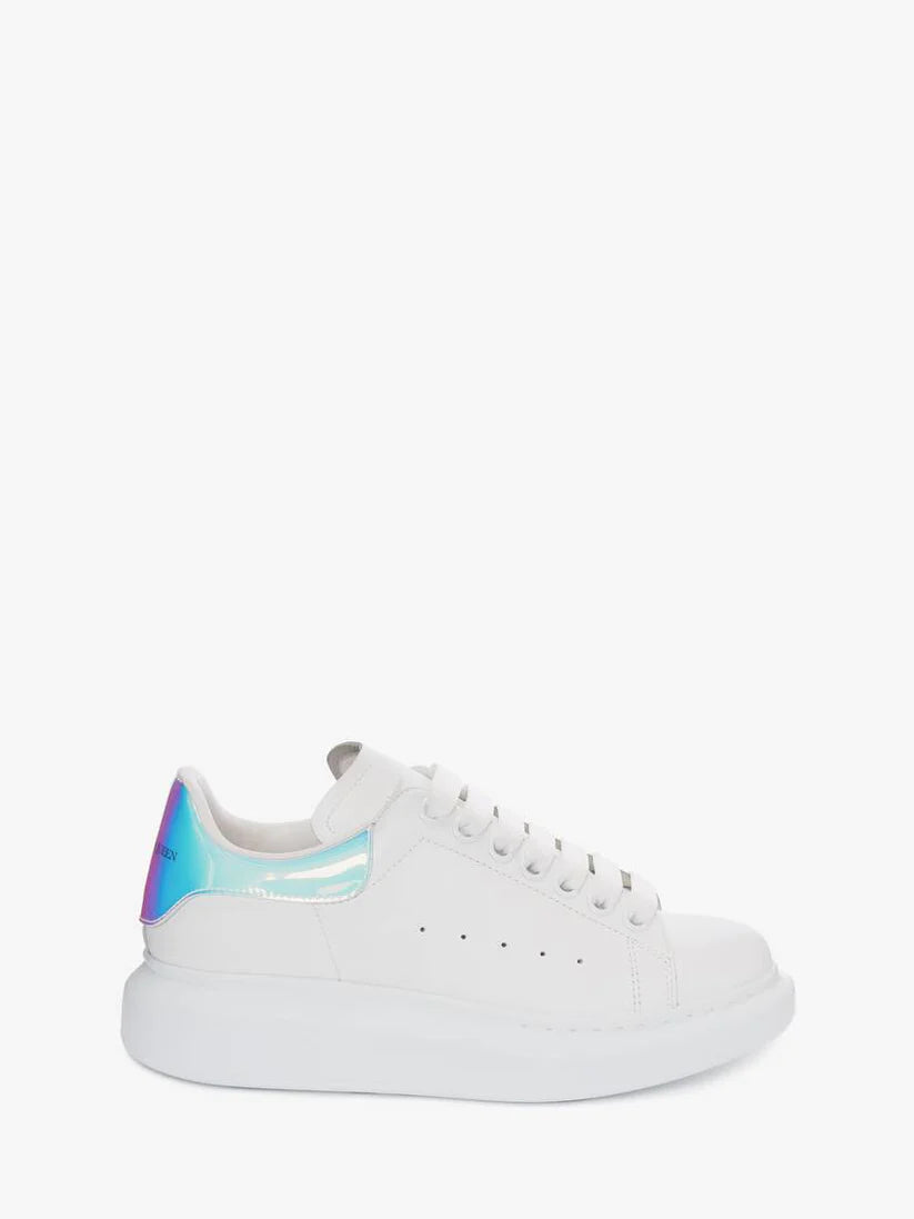 Alexander Mcqueen Sneaker Oversize in Bianco/rosa Shocking