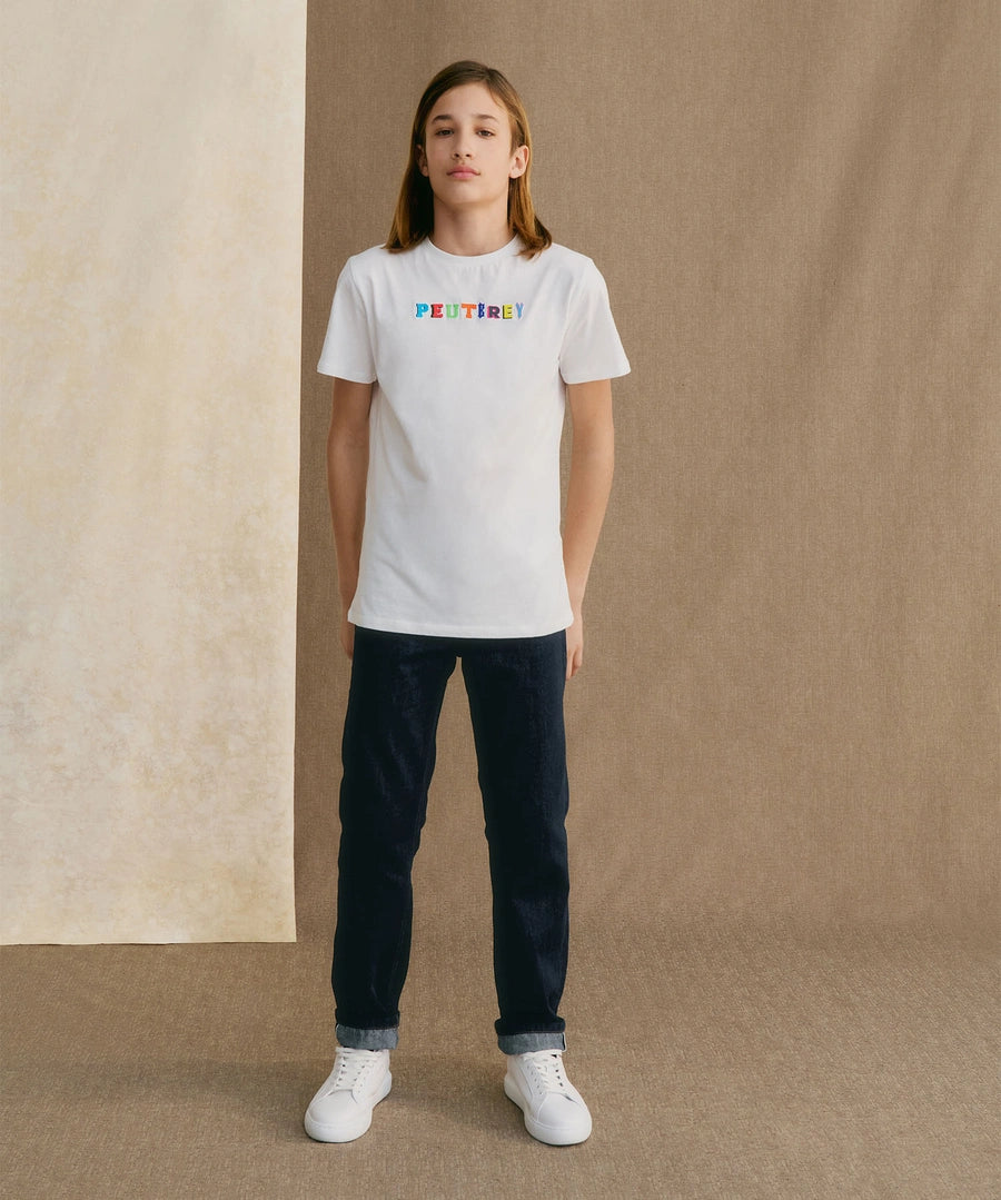 PEUTEREY MANDERLY KID  T-SHIRT IN COTONE CON STAMPA