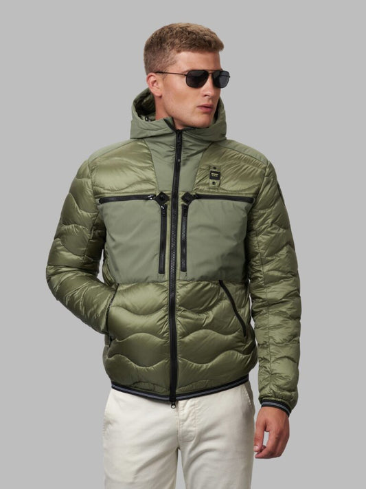 Piumino Blauer kent verde