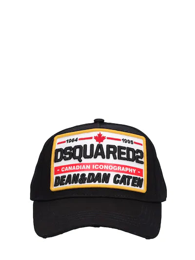 Dsquared2 berretti con patch d2