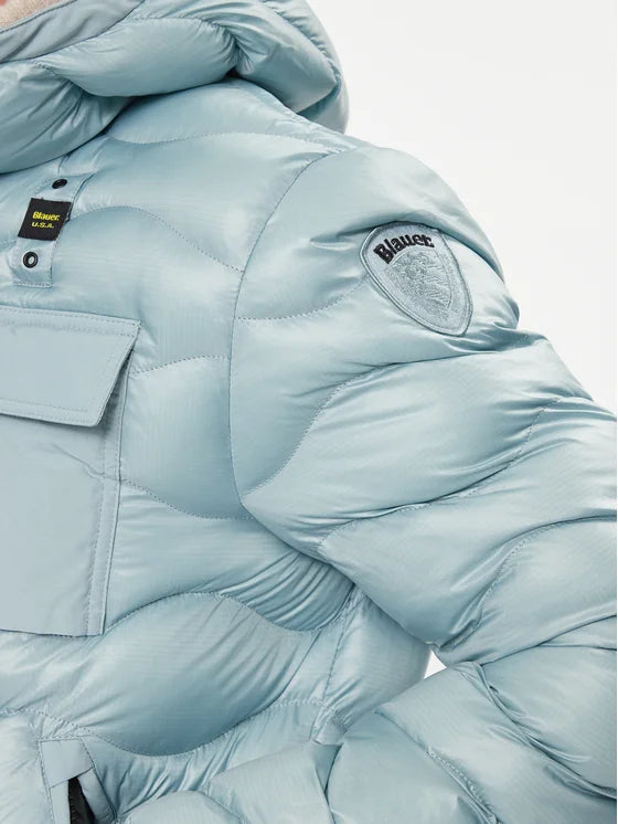 Blauer Giubbotto piumino Blu Regular Fit carta da zucchero