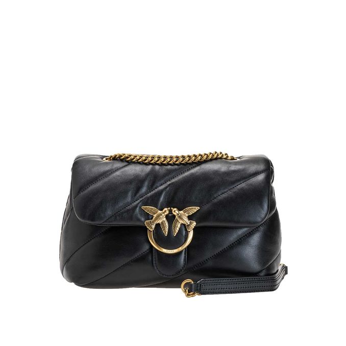 PINKO BAGS BORSA LOVE CLASSIC PUFF MAXI QUILT NERO