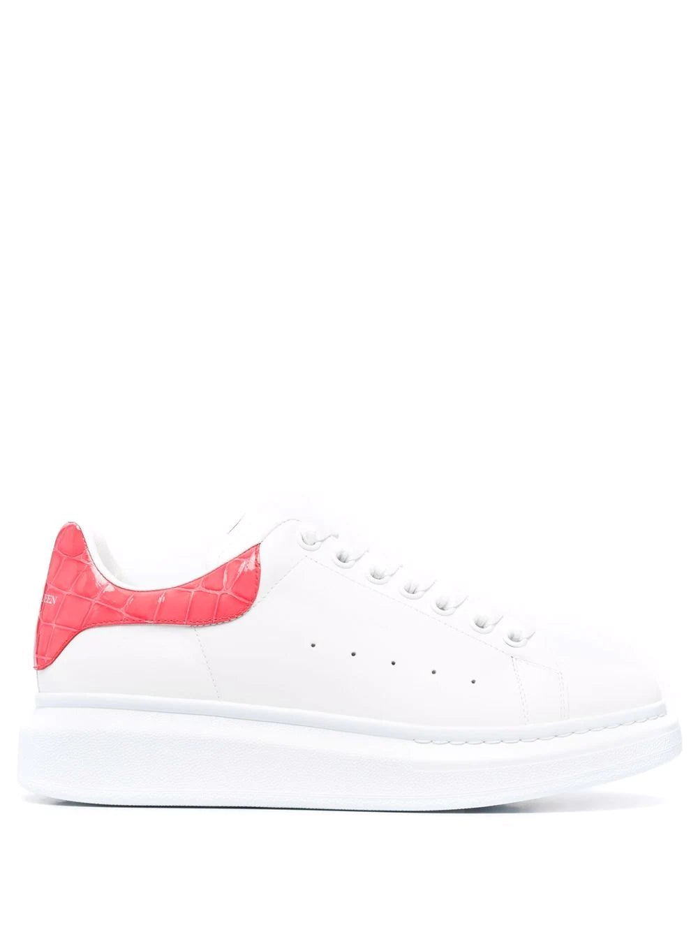 Alexander McQueen Sneakers coccodrillo rosa