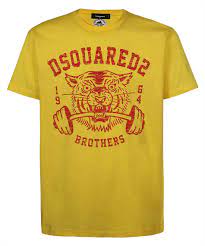 DSQUARED2 T-shirt in cotone stampato Tiger