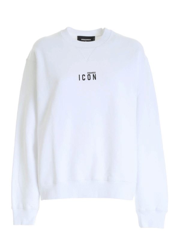 DSQUARED2  Felpa Icon bianca UNISEX