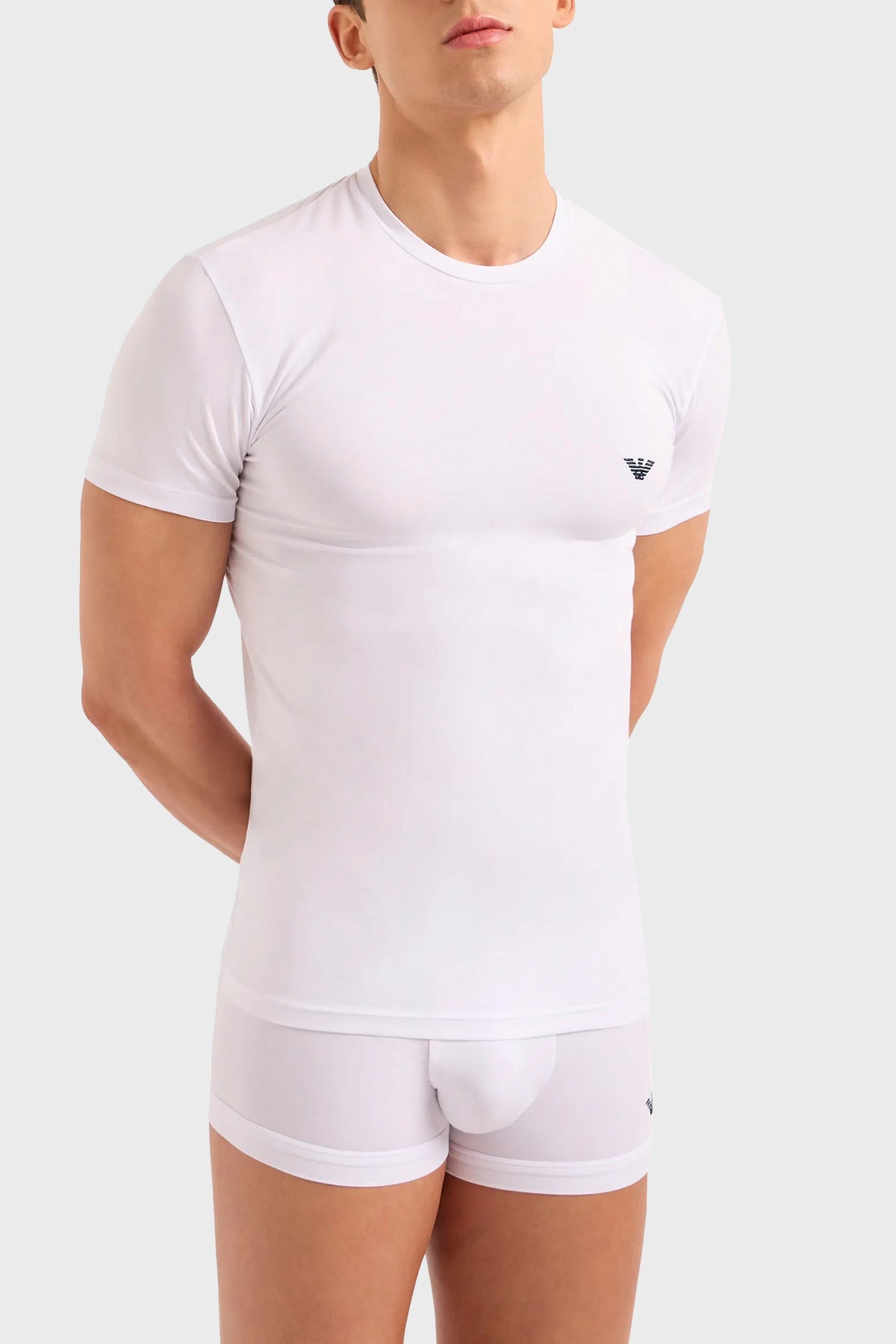 EMPORIO ARMANI UNDERWARE T-SHIRT SLIM CON LOGO A CONTRASTO