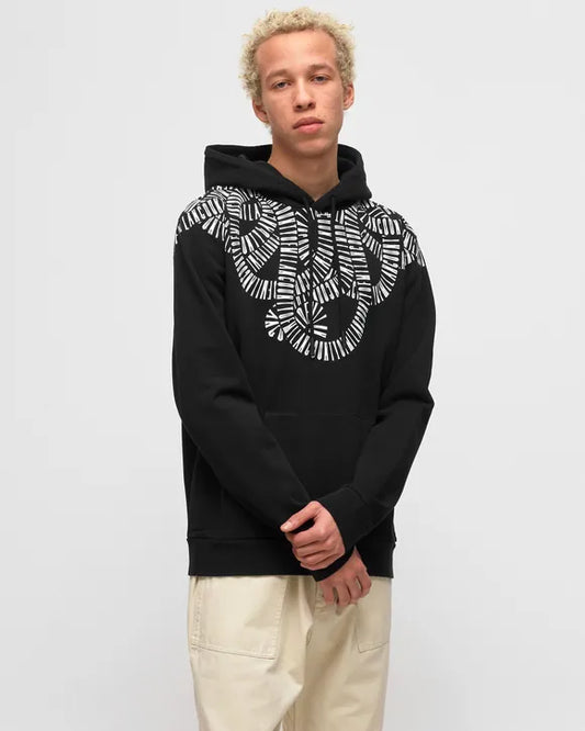 MARCELO BURLON SNAKE WINGS REGULAR HOODIE