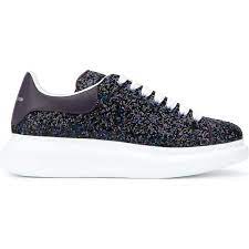 Alexander mcqueen sneaker larry gltterata nera