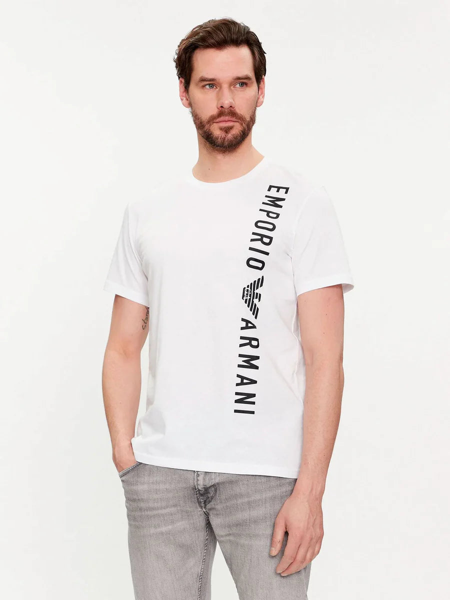 T-shirt uomo Emporio Armani con logo verticale